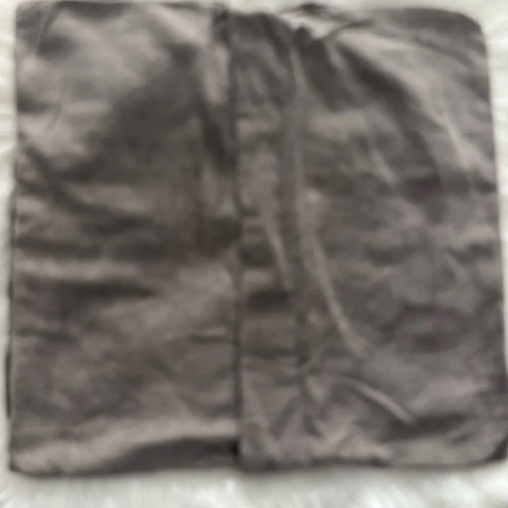 POTTERY BARN DREW Embroidered Gray Pillow Cover